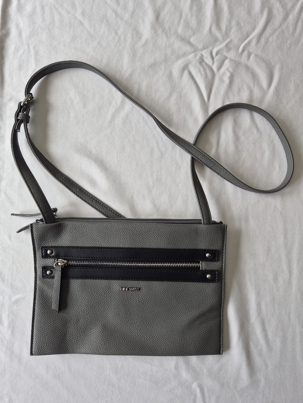 Nine West Purse Gray Shoulder Strap